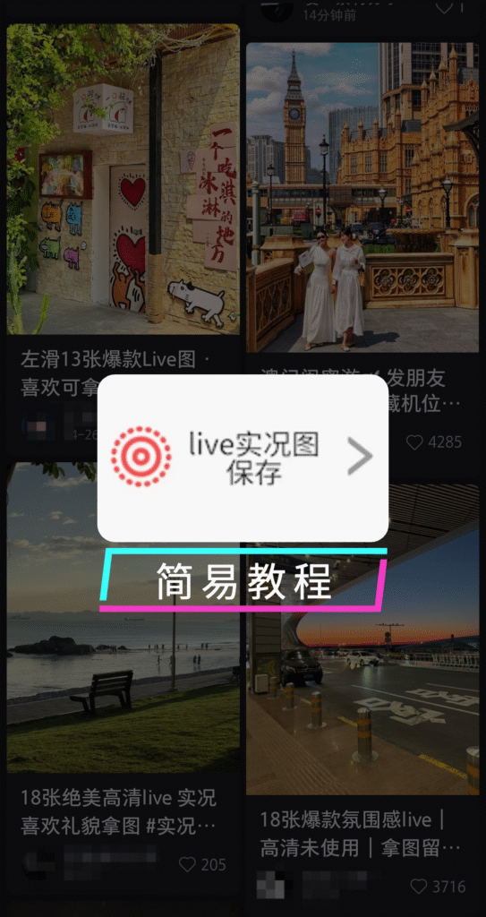 几秒就能保存，小红书live视频/动图无水印保存的方法来啦