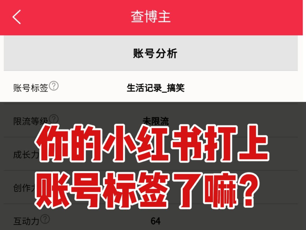3秒诊断！你的小红书账号标签跑偏了吗？