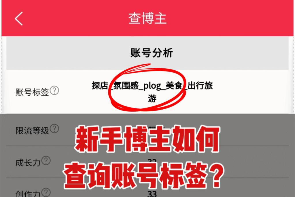 只要打上账号标签，就不怕笔记没有流量了！